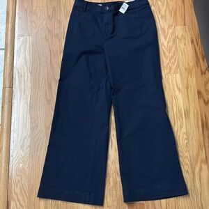 LOFT Wide Leg Pants - Navy